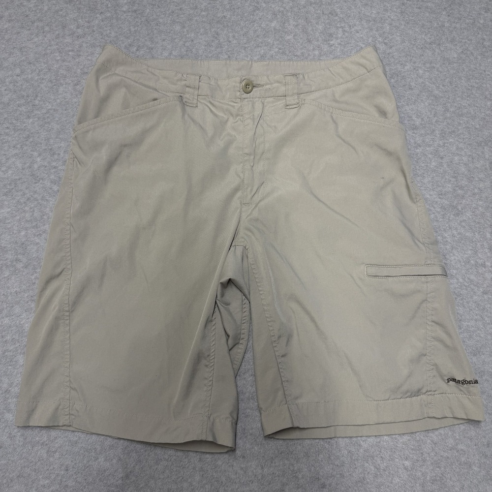 Vintage Patagonia Cargo Shorts Mens 34 Beige Nylon Quick Dry Hiking Outdoor